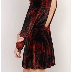 Free People Onyx Velvet Romper